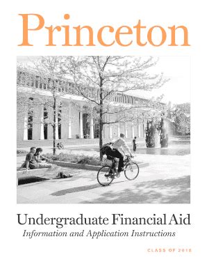 Fillable Online Princeton Information And Application Instructions