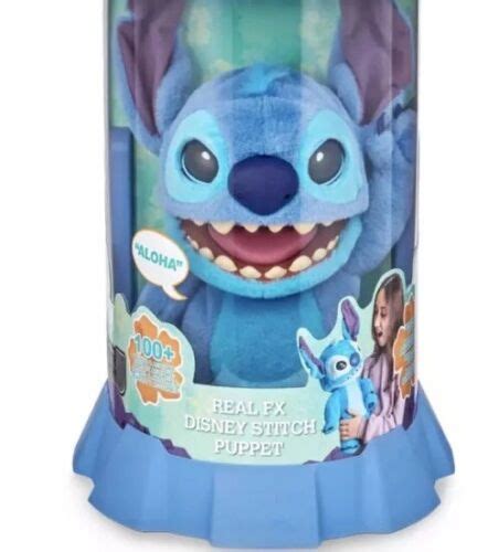 Real Fx Disney Stitch Puppet Interactive Plush Toy First Edition New