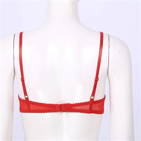 Uk Women S Lace Underwire Push Up Shelf Bra 1 2 Cup Hollow Out Unlined Bra Tops Ebay