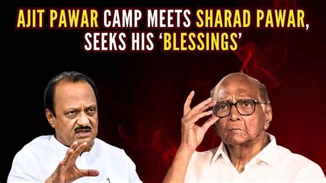 Rebel Ncp Team Meets Sharad Pawar Seeks His ‘blessings’