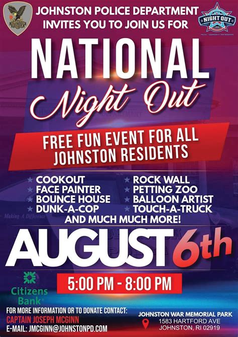 Johnston Police Department Hosts National Night Out Cranston Herald