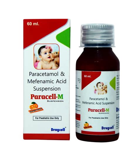 Paracetamol Mefenamic Acid Suspension Ml Mg At Bottle