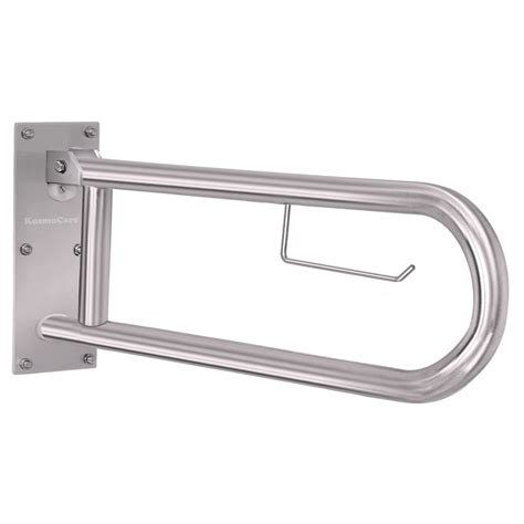 KosmoCare Heavy Duty SS304 Stainless Steel Swing Up Toilet Grab Bar