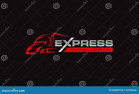 Illustration Graphic Design Of Express Logistic Transportation Concept