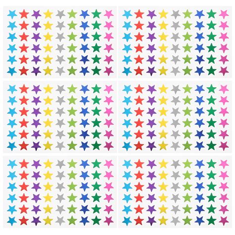 30 Sheets of Star Stickers Kids Reward Stickers Kindergarten Reward ...