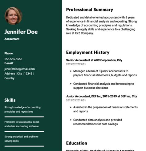 Accountant Resume Example Writing Guide Cvblade