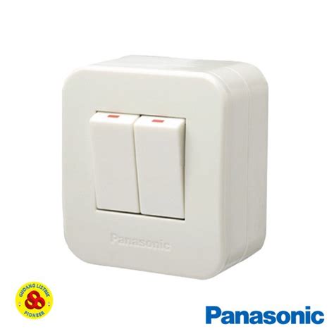 Jual Panasonic Saklar Seri WSJ3900 Outbow Double Switch Tempel OB