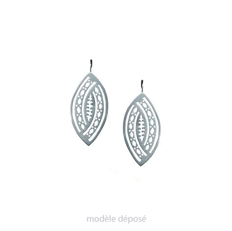 Boucles D Oreilles Dentelle Argent D Coup Atelier Quid