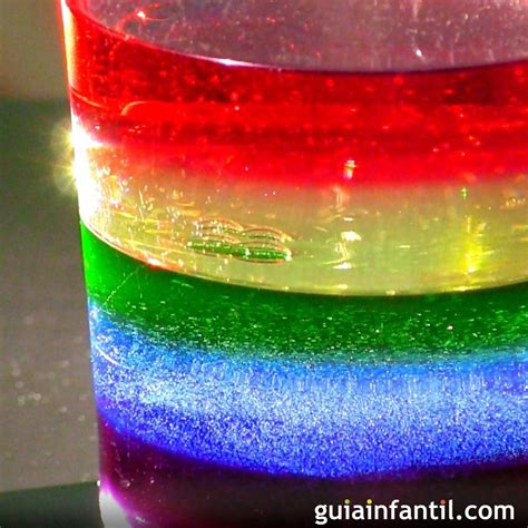 Cómo Hacer Un Arco Iris Líquido Con Los Niños Experimento De Ciencia Divertido