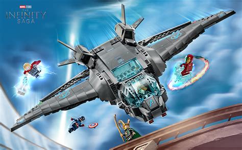 Lego® Marvel 76248 Quinjet De Los Vengadores Aeronave Con Minifiguras