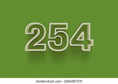 254 3d Number 254 Isolated On Stock Illustration 2064287270 | Shutterstock
