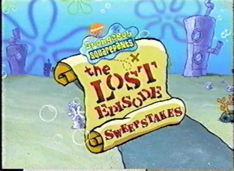 Spongebob Squarepants The Lost Episode Sweepstakes Encyclopedia