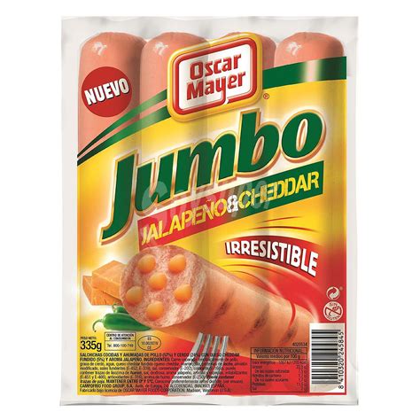 Oscar Mayer Jumbo Salchichas Cocidas Y Ahumadas De Cerdo Y Pollo Con