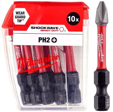 Bit Udarowy Phillips PH2 X 50 Mm 10 Szt Shockwave Impact Duty