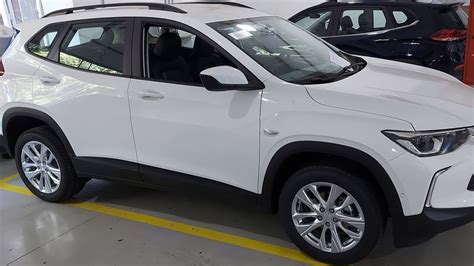 Detalhes Da Cor Nova Chevrolet Tracker Ltz 1 0 Turbo 2022 Branco Summit