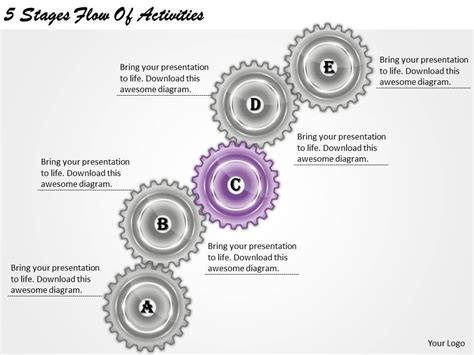 1013 Business Ppt Diagram 5 Stages Flow Of Activities Powerpoint