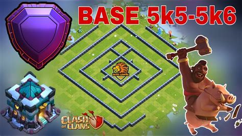 BASE TH13 LEO RANK HUYỀN THOẠI 5k5 5k6 CÚP CUỐI MÙA Clash of clans