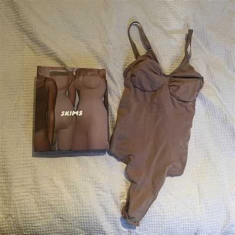 Skims Sculpting Thong Bodysuit Shade Sienna Size Depop