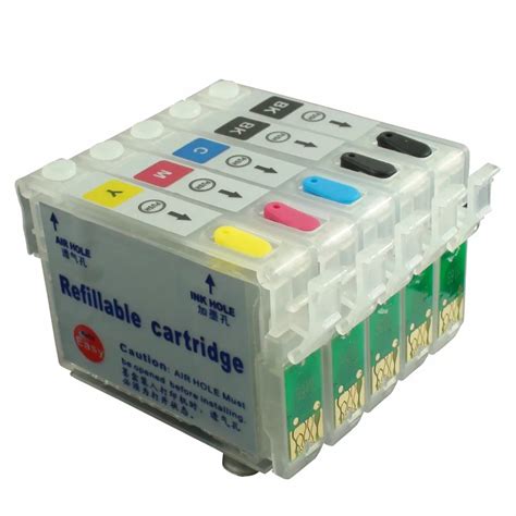 CEYE Refillable Ink Cartridges Kit For EPSON C110 T0731H 2 T0732 T0734