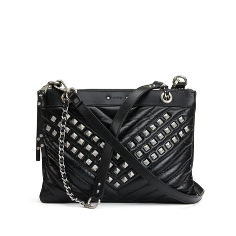 Le 1440 Clutch Bag In Quilted Leather Black Ikks La Redoute