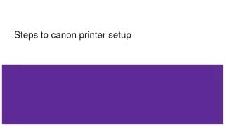 PPT Canon Pixma Ts6220 Printer Setup And Troubleshooting Process