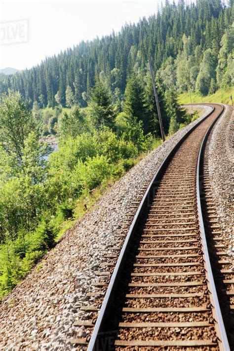 Railroad Tracks Stock Photo Dissolve