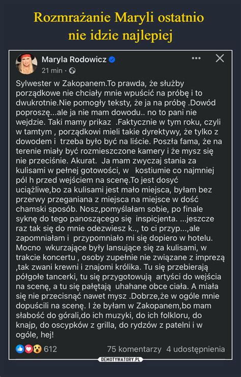 Rozmra Anie Maryli Ostatnio Nie Idzie Najlepiej Demotywatory Pl