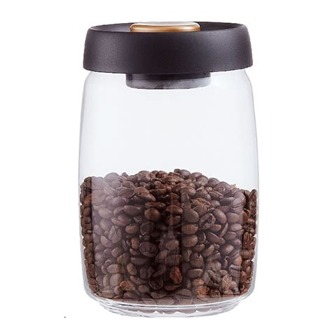 Vacuum Canister Glass Airtight Seal Food Jar Coffee Beans Storage