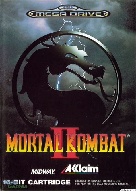 Mortal Kombat Ii 1994 Genesis Cover Art Mobygames Mega Drive Games