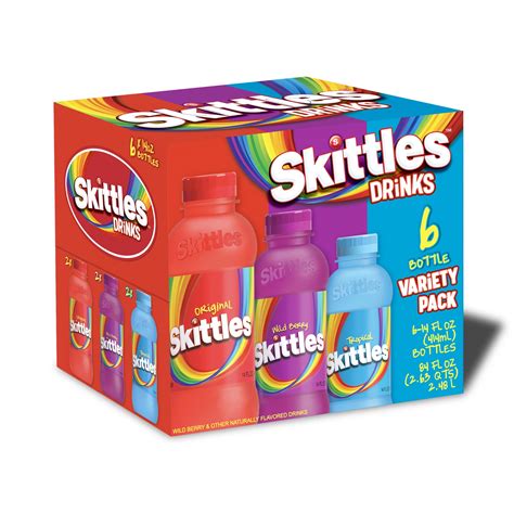 Skittles Flavored Juice Drinks 3 Flavor Variety Pack 14oz - Walmart.com