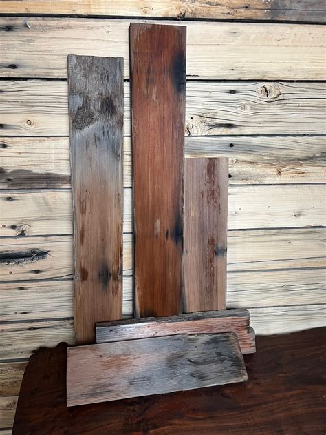 Reclaimed Redwood Lumber Package Of 5 Reclaimed Boards Frison Logue