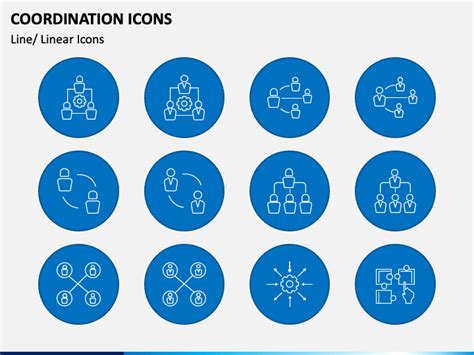 Coordination Icons For Powerpoint And Google Slides Ppt Slides