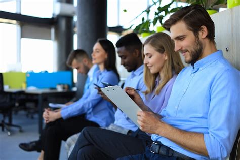 Premium Photo Business People Waiting For Job Interview Five