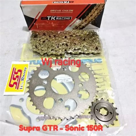 齒輪組 SSS 415 Supra GTR Sonic 150 R 鏈條 TK 415 HS 130L 金色 蝦皮購物