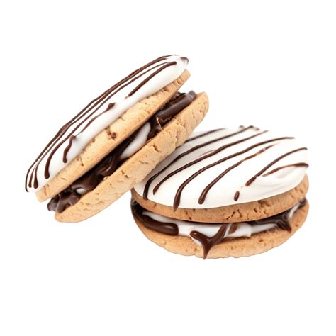 Galletas De Chocolate Con Relleno De Crema Entre Archivos Png Aislados