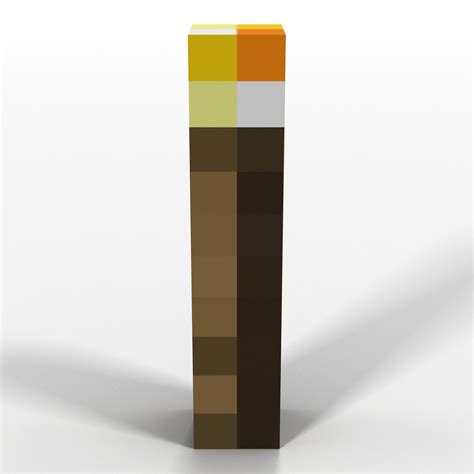 Minecraft Torch 3d Model