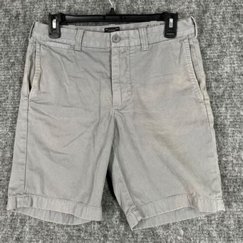 J Crew Shorts Mens 29 Gray Stanton Chino Twill Casual Preppy Clubhouse