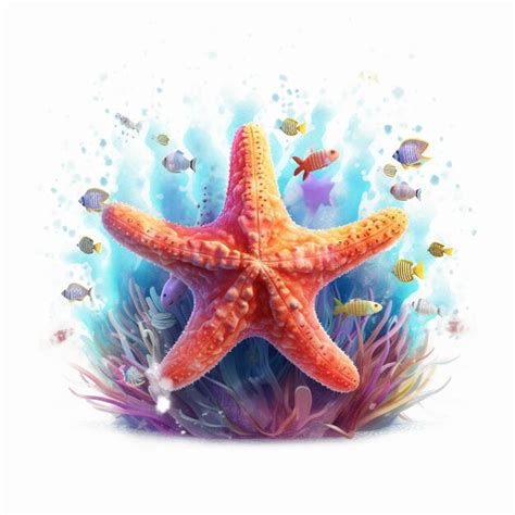 Premium Ai Image There Is A Starfish That Is Sitting On The Ground