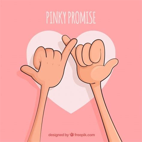 Download Hand Drawn Pinky Promise Concept For Free In 2020 Pinky