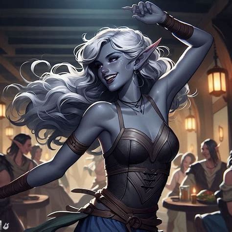 Dark Elf Dancer In 2024 Dungeons And Dragons Characters Dark Elf