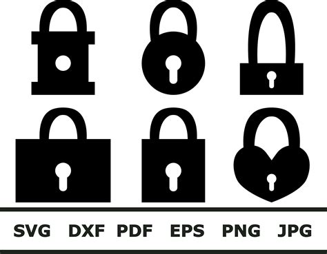 Locks Svg Padlock Digital Instant Download Etsy