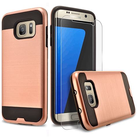 Galaxy S Edge Case Piece Style Hybrid Shockproof Hard Case Cover