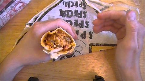 Del Taco Chipotle Steak Burrito And Big Fat Taco Fast Food Review Youtube