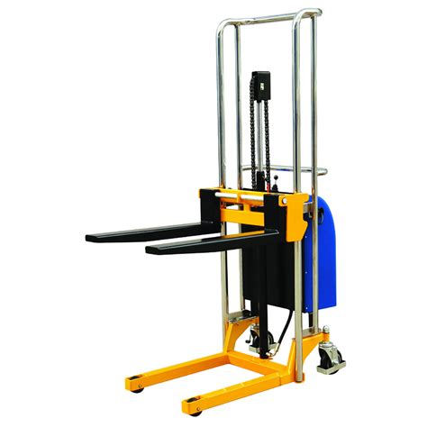 China Electric Hydraulic Fork Lift Type Forklift Half Pallet Stacker