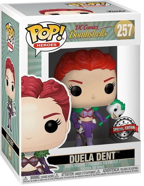 Dc Bombshells Duela Dent Jokers Daughter Vinyl Figure 257 Funko Pop