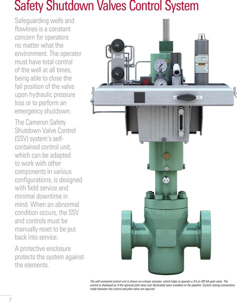 Safety Shutdown Valves Control System Valve Ssv Brochure