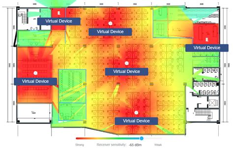 Simulação de Mapa de Calor Wi Fi a Função Mapa do Controlador