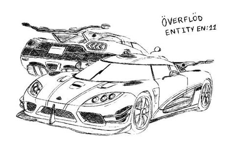 Koenigsegg Agera R Drawing Sketch Coloring Page