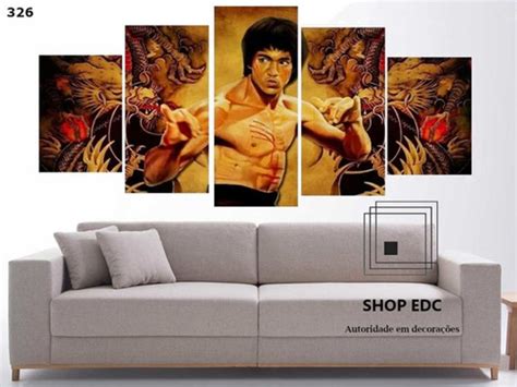 Quadro Decorativo Bruce Lee Academia Kung Fu Sala DECORESTUDIO