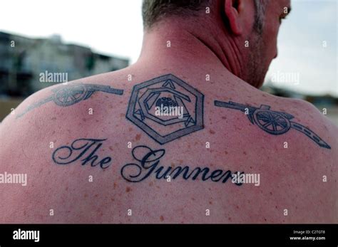 gooner fan  res stock photography  images alamy